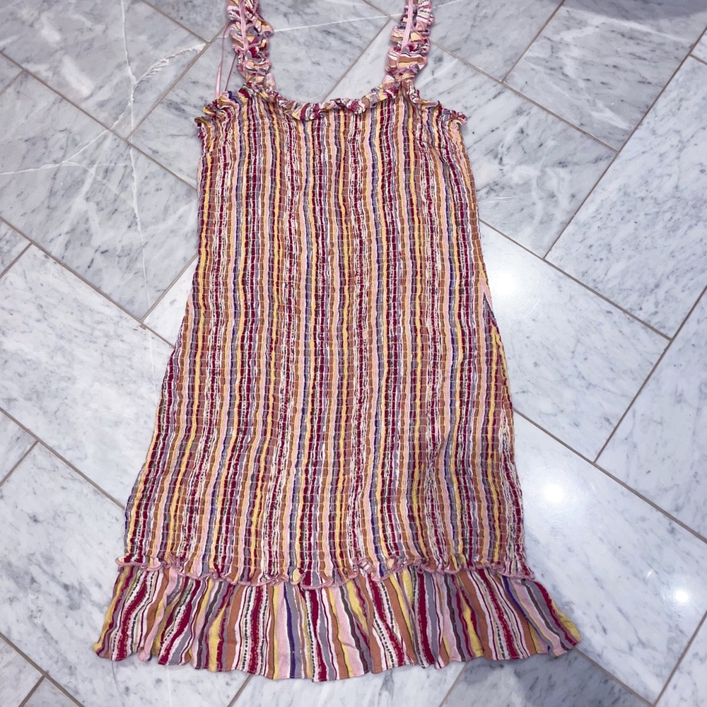 Multi-colored skylar+Madison ruffled dress